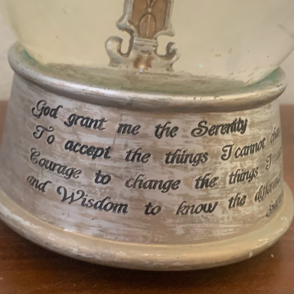 Serenity Prayer Musical Snow Globe - Picture 7 of 12
